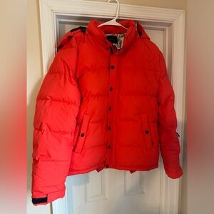 Boys insultated snow jacket size L worn once
